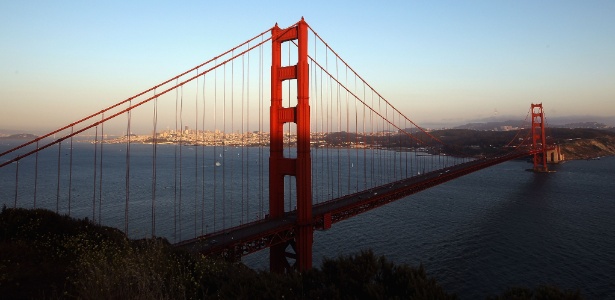 A ponte Golden Gate é um dos locais mais famosos de San Francisco, nos EUA - Ezra Shaw/Getty Images/AFP