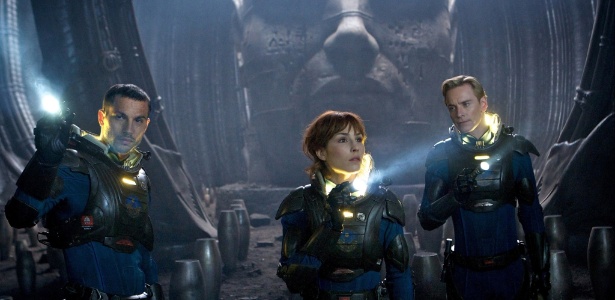 Cena de "Prometheus", de Ridley Scott, lançado em 2012. O filme narra o início da saga Alien, que rendeu três sequências entre os anos 80 e 90 - Divulgação