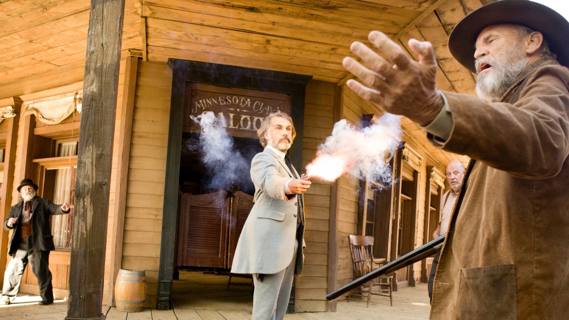 O caçador de recompensas alemão dr. King Schultz (Christoph Waltz) em cena do filme "Django Livre", de Quentin Tarantino. O filme estreia no Brasil em 18 de janeiro de 2013 - Divulgação/Sony Pictures