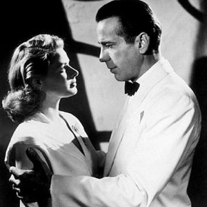 Humphrey Bogart e Ingrid Bergman, em "Casablanca", trocavam olhares; isso não ocorre mais na TV - Divulgação