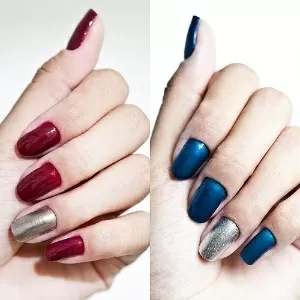 Unhas vermelhas com preto: 30 fotos para testar essa combinação