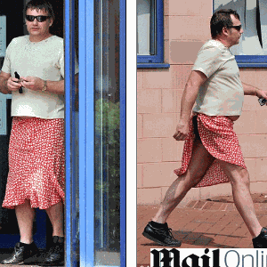 O modelito de David Tipton para entrar no tribunal: devia ser acusado de mau gosto fashion - Reprodução/Daily Mail