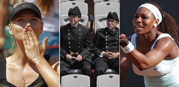 Sharapova, torcedores estilosos e Serena Williams chamaram atenção na França - Arte UOL