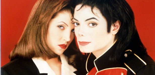 Michael Jackson e Lisa Marie Presley em foto de arquivo, quando os dois ainda eram casados