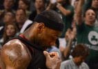 Em Boston, LeBron James luta contra rótulo de amarelão para manter Heat vivo na NBA