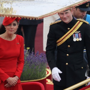 O príncipe Harry participa do Jubileu de Diamante com o irmão William e Kate Middletton (3/6/12) - Chris Jackson/Getty Images