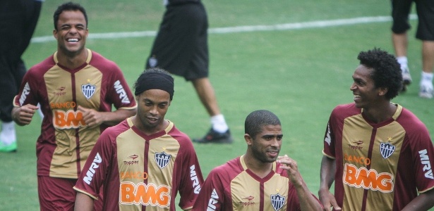 Ronaldinho realiza seu primeiro treino com o Atlético-MG antes de assinar contrato - Bruno Cantini/CAM