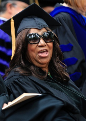 Aretha Franklin recebe título honorário de doutora em música pela Universidade de Princeton
