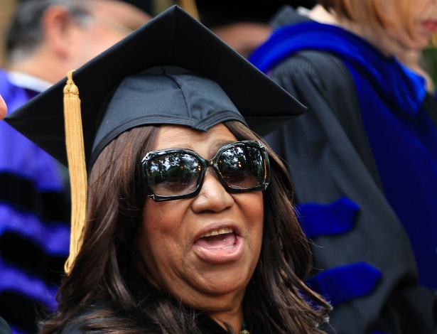 Aretha Franklin recebe título honorário de doutora em música pela Universidade de Princeton - AP Photo/Mel Evans