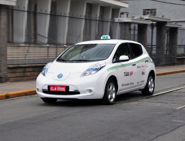 Projeto piloto de frota de táxis elétricos começa com acordo entre Nissan, Prefeitura de São Paulo e associação de empresas de frota de táxi. Serviço se inicia na próxima segunda (11) - Divulgação