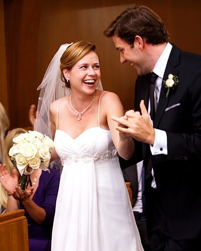 Casamento de Jenna Fischer e John Krasinski na série 