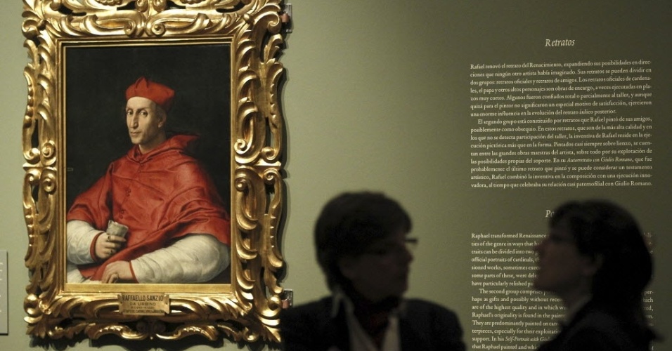 Museu do Prado e Louvre se reúnem para maior exposição sobre o pintor renascentista Rafael Sanzio. A exposição está em cartaz no Museu do Prado, em Madri, a partir de 12/6  - EFE/Chema Moya 