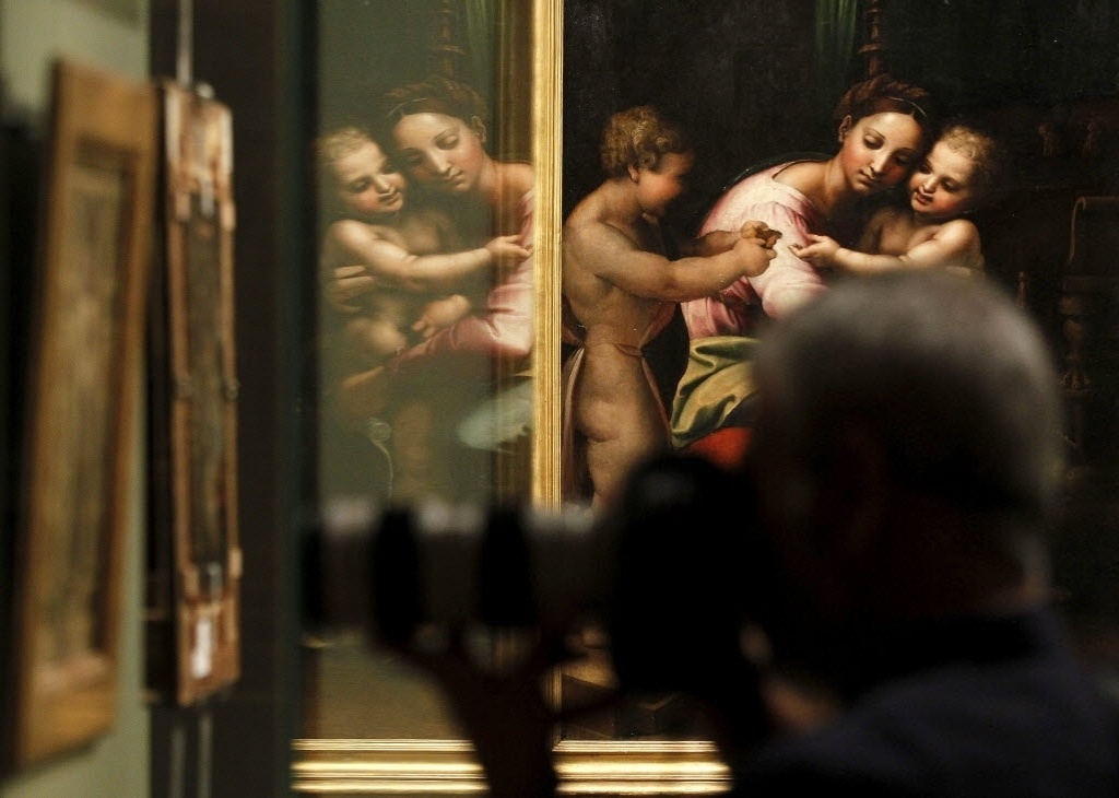 Museu do Prado e Louvre se reúnem para maior exposição sobre o pintor renascentista Rafael Sanzio. A exposição está em cartaz no Museu do Prado, em Madri, a partir de 12/6  - EFE/Chema Moya 