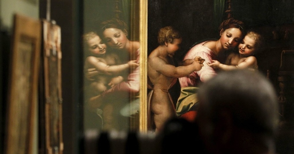 Museu do Prado e Louvre se reúnem para maior exposição sobre o pintor renascentista Rafael Sanzio. A exposição está em cartaz no Museu do Prado, em Madri, a partir de 12/6  - EFE/Chema Moya 
