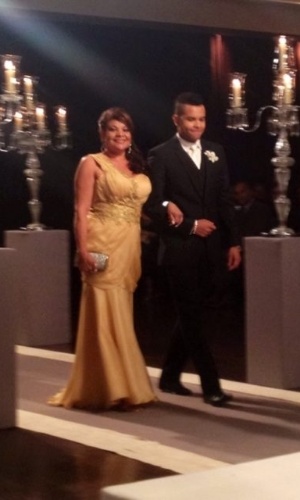 David Brazil mostra, no Twitter, foto do casamento de Dani Souza e Dentinho na Casa Petra Moema, em São Paulo (9/6/2012)