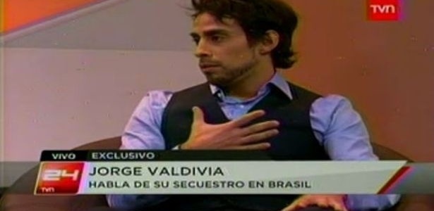Valdivia dá entrevista para TVN do Chile - Reprodução