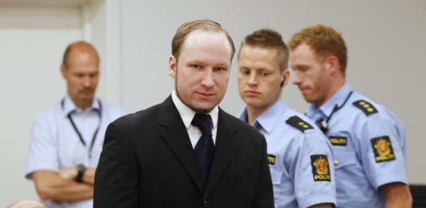 Anders Behring Breivik, condenado em agosto à pena máxima pela matança de 77 pessoas em 2011