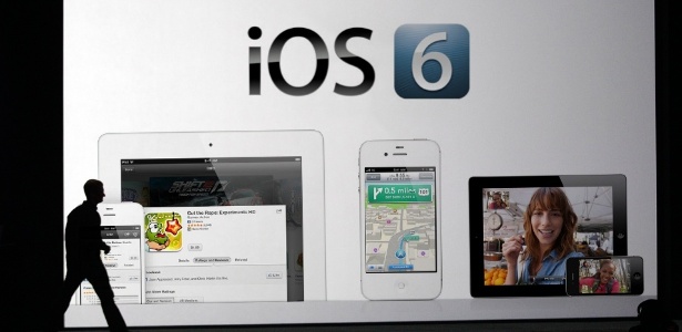 Apple libera download do sistema operacional móvel iOS 6 com "mais de duzentos novos recursos" - Montagem sobre imagem AP