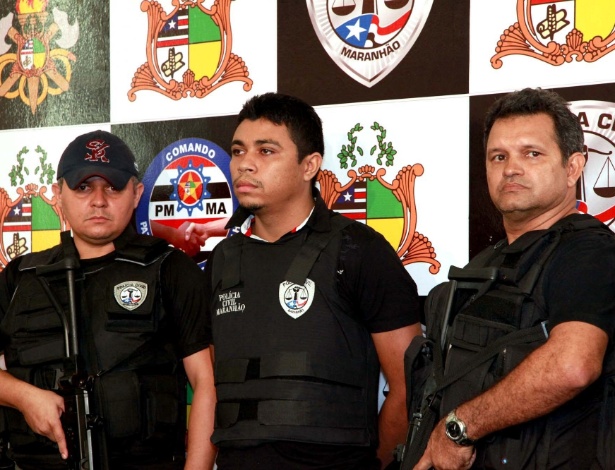 Jhonatan de Sousa Silva (ao centro) é apontado como executor do jornalista Décio Sá, em São Luís - Divulgação / SSPMA