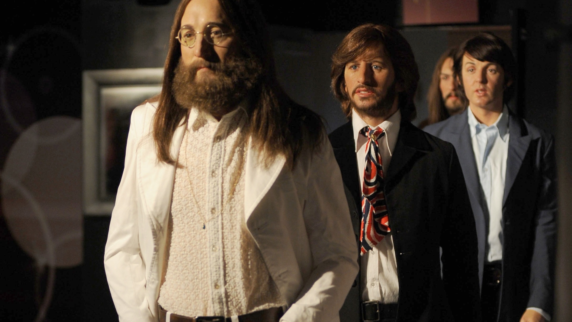 A versão londrina do museu já possuía uma homenagem à banda, mostrando os "Fab Four" ainda no início da carreira, vestindo ternos cinzentos e com cabelo em estilo "mod" - ACE Pictures / Brainpix