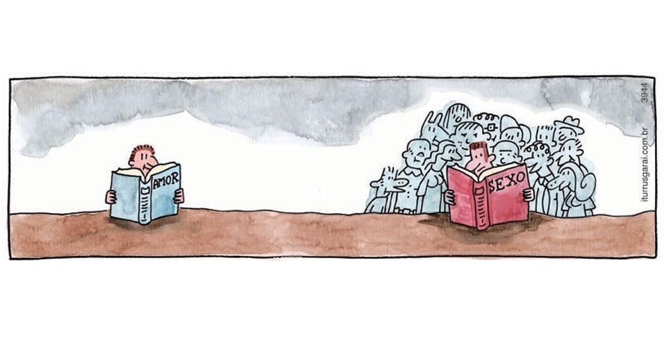 Ilustração 1 de Adão Iturrusgarai para o livro "Tudo o que Você Não Queria Saber sobre Sexo" - Adão Iturrusgarai/Divulgação