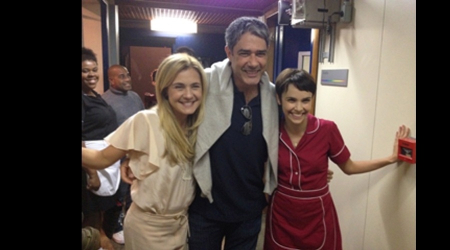 William Bonner visitou os bastidores da novela "Avenida Brasil" (15/6/12)