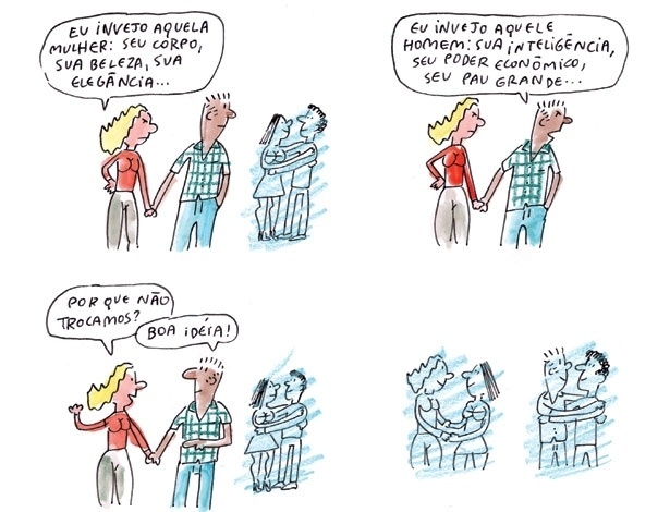 Ilustração 6 de Adão Iturrusgarai para o livro "Tudo o que Você Não Queria Saber sobre Sexo" - Adão Iturrusgarai/Divulgação