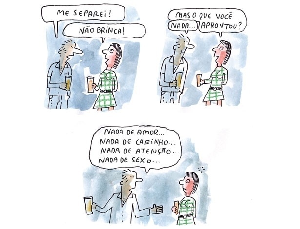 Ilustração 8 de Adão Iturrusgarai para o livro "Tudo o que Você Não Queria Saber sobre Sexo" (dois) - Adão Iturrusgarai/Divulgação