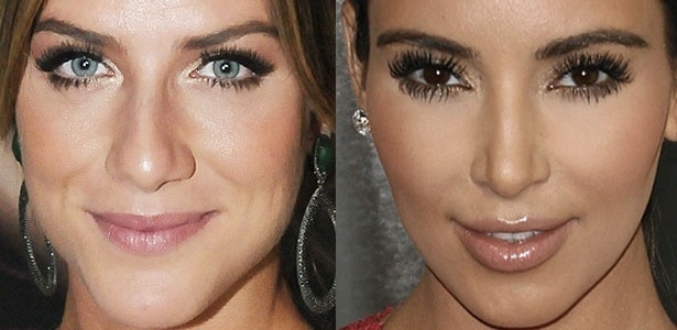 Giovanna Ewbank e Kim Kardashian abusam dos cílios postiços para valorizar o olhar - AgNews e Getty Images/Montagem