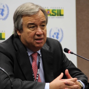 Alto Comissário da ONU para Refugiados, António Guterres, na Rio+20 - Sarah Robbins/BBC