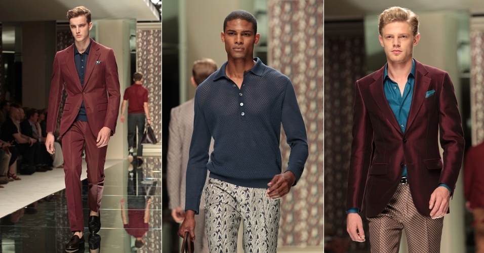 Criações mais sóbrias da marca italiana Ermenegildo Zegna apresentadas na semana de moda masculina de Milão, Itália - Vittorio Zunino Celotto/Getty