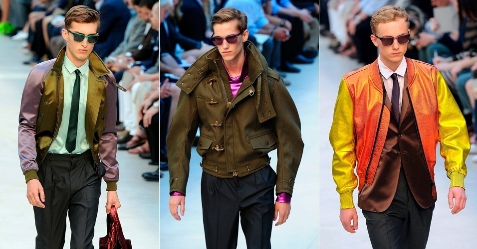 Desfile da linha Prorsum da marca britânica Burberry na semana da moda masculina de Milão, na Itália - EFE/AFP/EFE