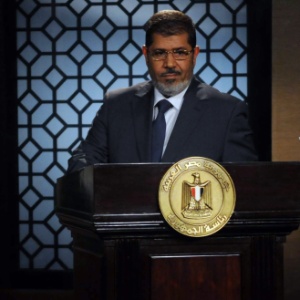 O presidente deposto do Egito, Mohamed Mursi,