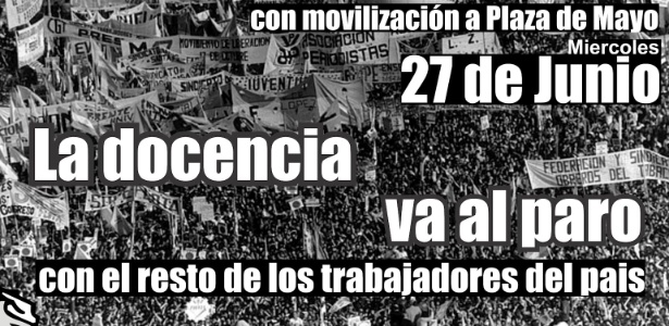 Cartaz de divulgação da manifestação desta quarta em Buenos Aires - Reprodução