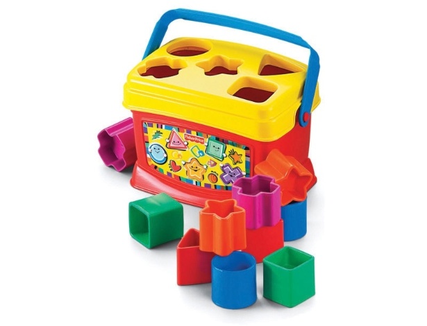 Balde Primeiros Blocos, da Mattel (www.ondecomprar.mattel.com.br). Pode ser utilizado por crianças a partir dos seis meses. R$ 39,99 - Divulgação