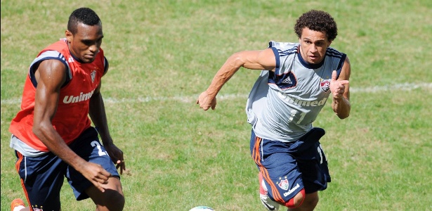 Wellington Nem corre durante treinamento do Fluminense nas Laranjeiras - Dhavid Normando/Photocamera
