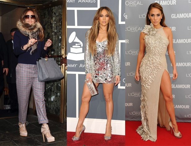 Estilo sexy de Jennifer Lopez tem mix de texturas e muito brilho - Brainpix e Getty Images