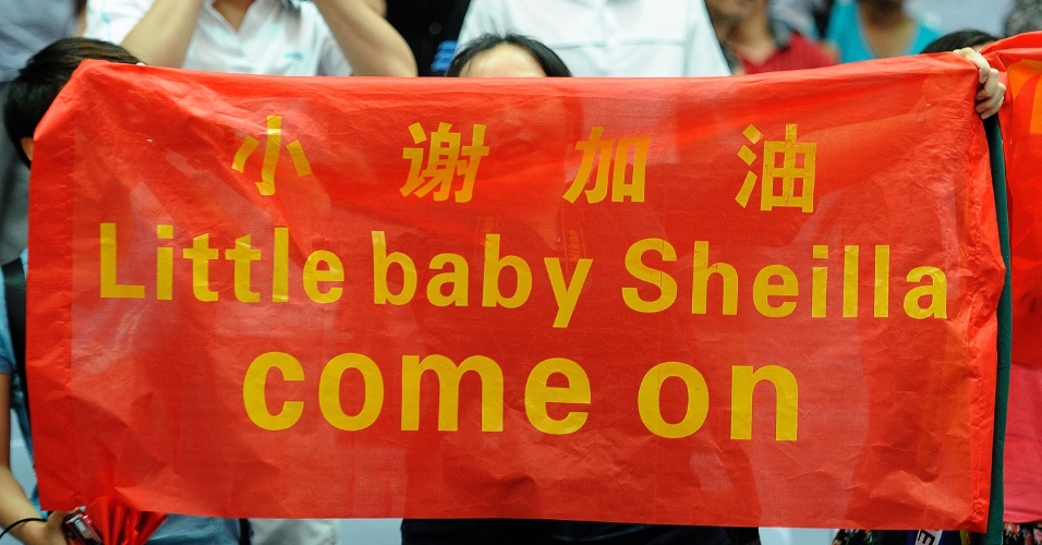 Torcida chinesa leva faixa para a brasileira Sheilla