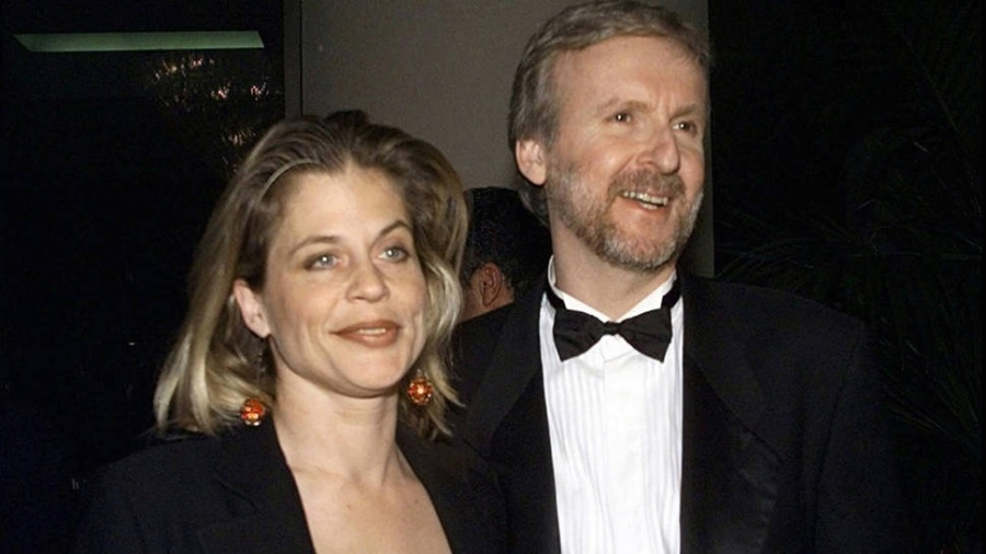 O cineasta James Cameron e a atriz Linda Hamilton passaram dois anos juntos   - Kevork Djansezian - 3.mar.98/Associated Press 