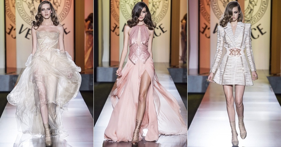 Looks da Versace para o Inverno 2012 na semana de alta-costura de Paris (01/07/2012) - EFE/Versace