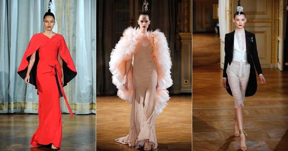 Looks de Alexis Mabile para o Inverno 2012 na semana de alta-costura de Paris (02/07/2012) - EFE/Reuters/AFP