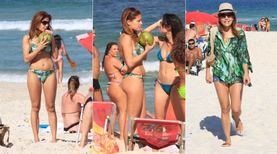 Nívea Stelmann aproveita segunda-feira ensolarada para ir à praia no Rio (2/7/2012)
