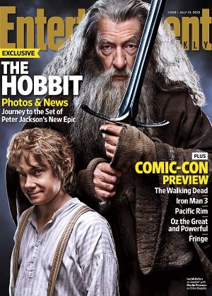 Capa da edição de julho da revista "Entertainment Weekly" com o longa "The Hobbit" - Reprodução/EW