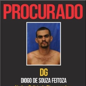 O acusado de tráfico de drogas Diogo de Souza Feitosa foi resgatado por criminosos fortemente armados - Divulgação/Disque-Denúncia