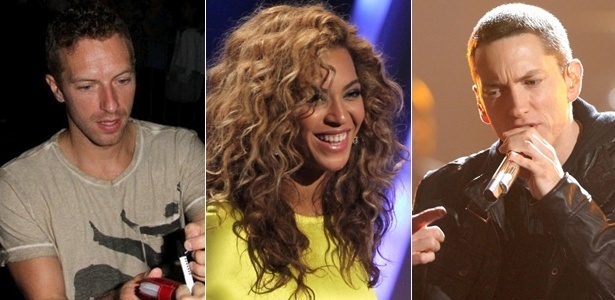 Chris Martin (vocalista do Coldplay), Beyonce e Eminem emprestaram sua música para álbum beneficente - AgNews/AP/Getty Images