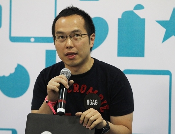 Ray Chan, fundador do site 9GAG, conversa com participantes do YouPix 2012 durante palestra - Shin Shikuma/UOL
