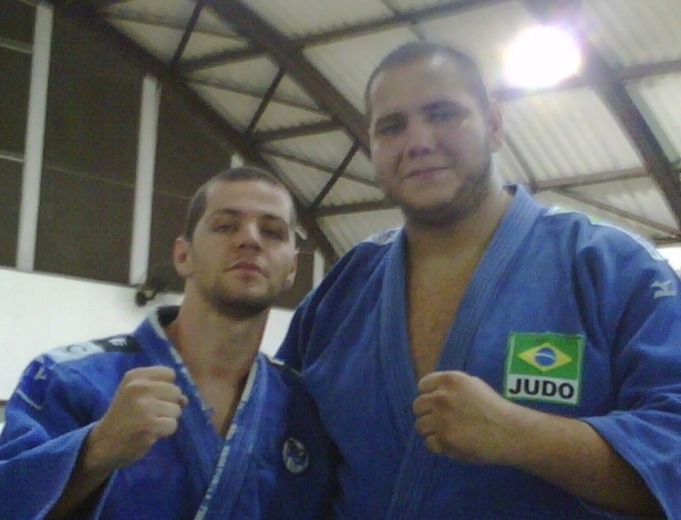 Victor Sarro e o judoca Rafael Silva
