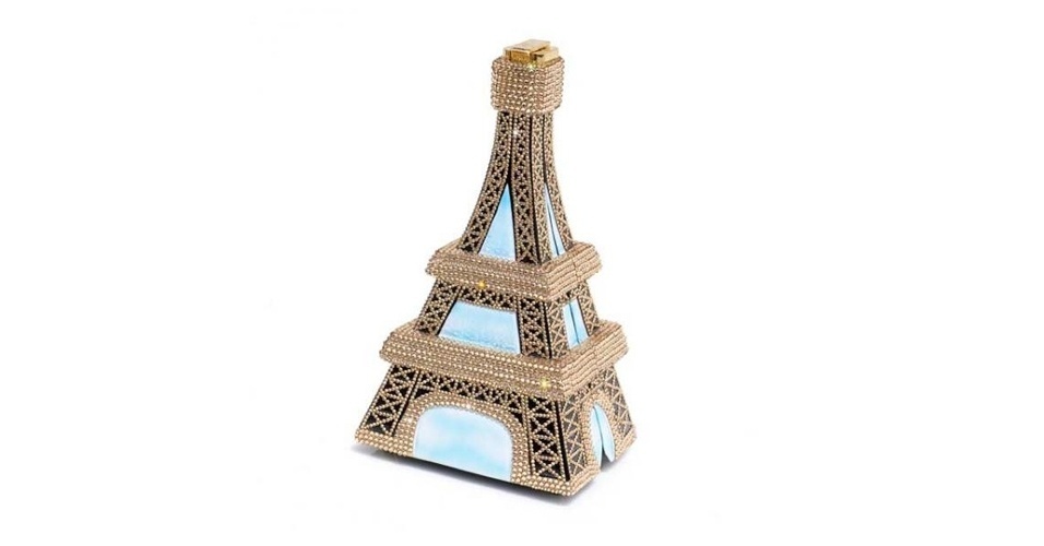 Bolsa Timmy Woods em formato da Torre Eifel - Divulgação