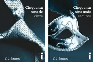 Capas da trilogia "50 Tons de Cinza", da inglesa E.L. James, que será publicada no Brasil pela editora Intrínseca - Divulgação