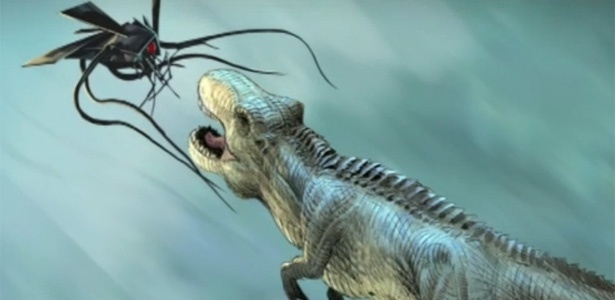 Imagem da HQ animada "Dinosaurs Vs. Aliens" - Reprodução